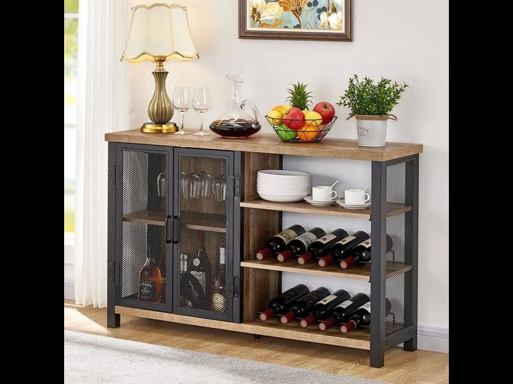 bon-augure-industrial-bar-cabinet-for-liquor-and-glasses-rustic-wine-cabinet-with-doors-farmhouse-co-1