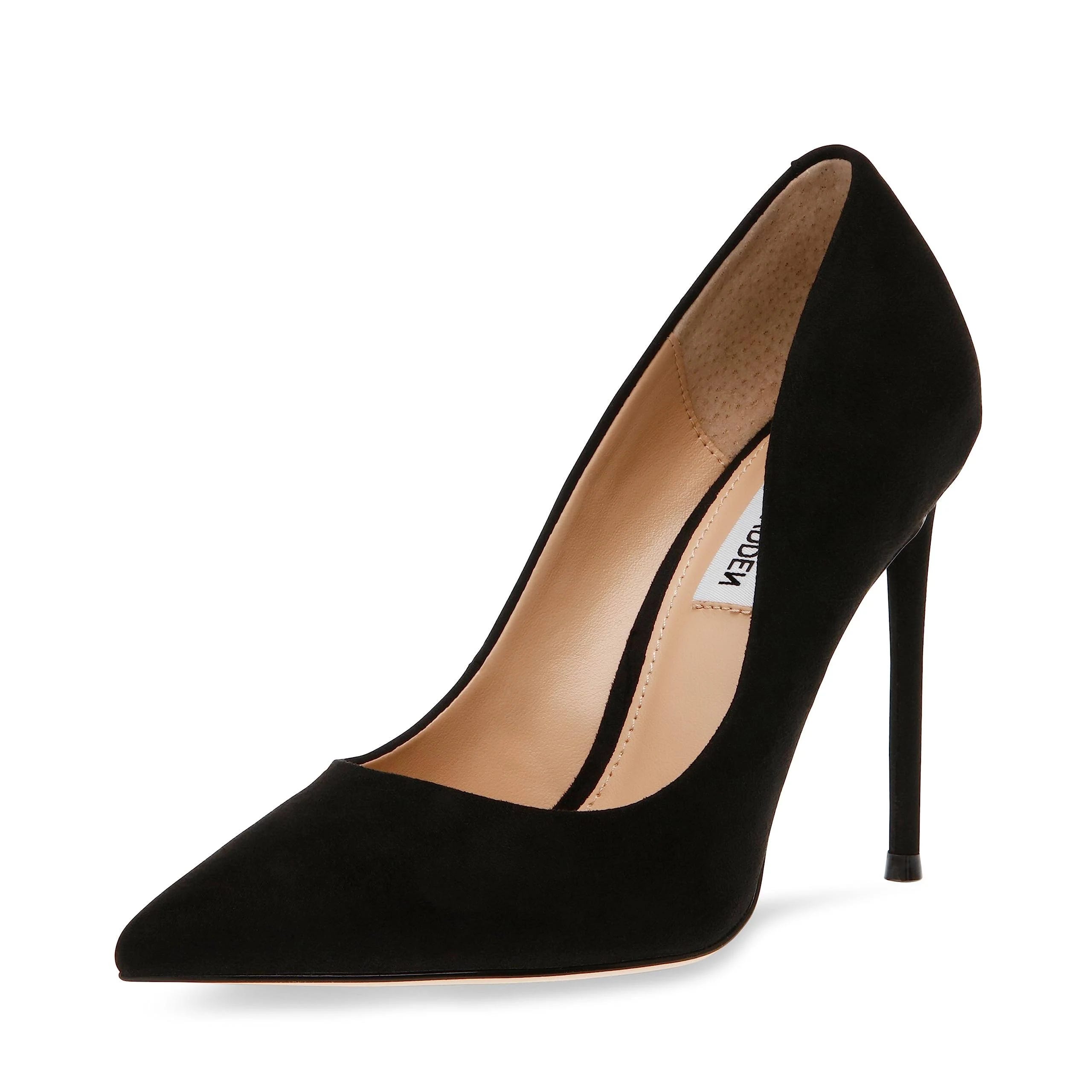 Steve Madden's Black Pointed Toe Stiletto Pumps - Elevated Fashion | Image
