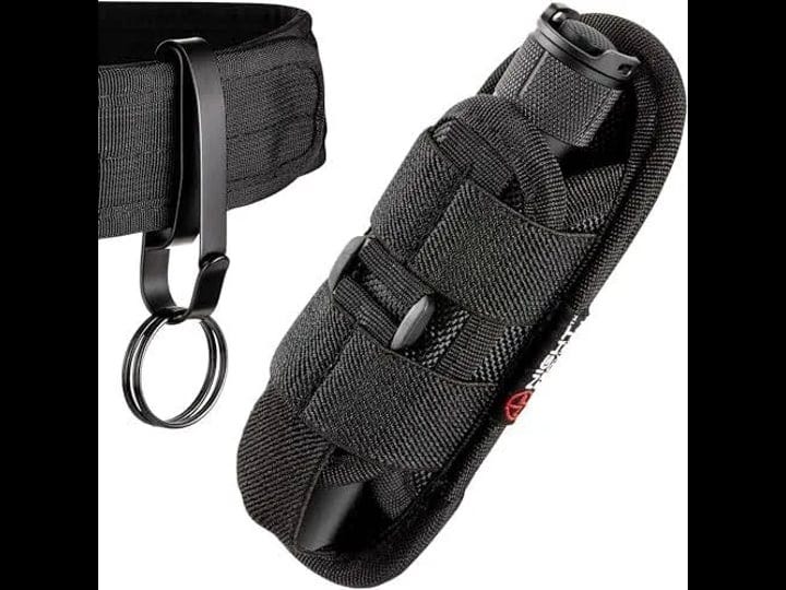 th2-tactical-flashlight-holster-metal-belt-clip-tkh-s1-stealth-keychain-ring-for-duty-belt-pouch-str-1