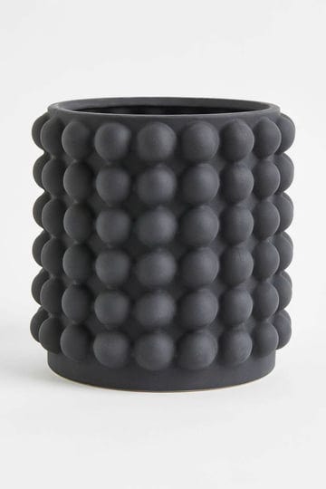 hm-home-large-plant-pot-with-bubbles-black-1