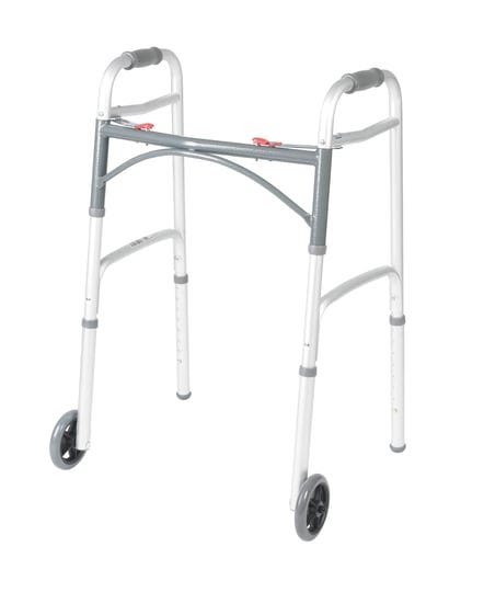 drive-medical-deluxe-two-button-folding-walker-with-5-wheels-1