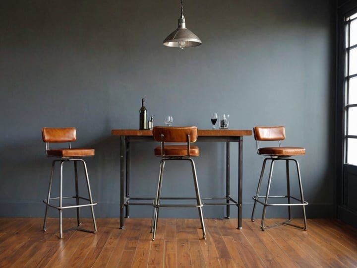 Leather-Metal-Bar-Stools-Counter-Stools-5