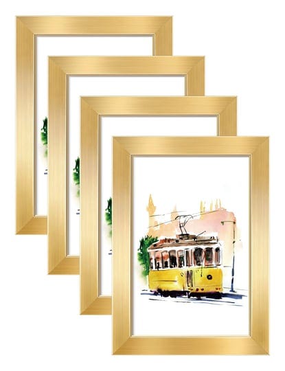 annecy-4x6-picture-frames-4-pack-gold-simple-designed-photo-frame-for-pictures-4x6-for-wall-or-table-1