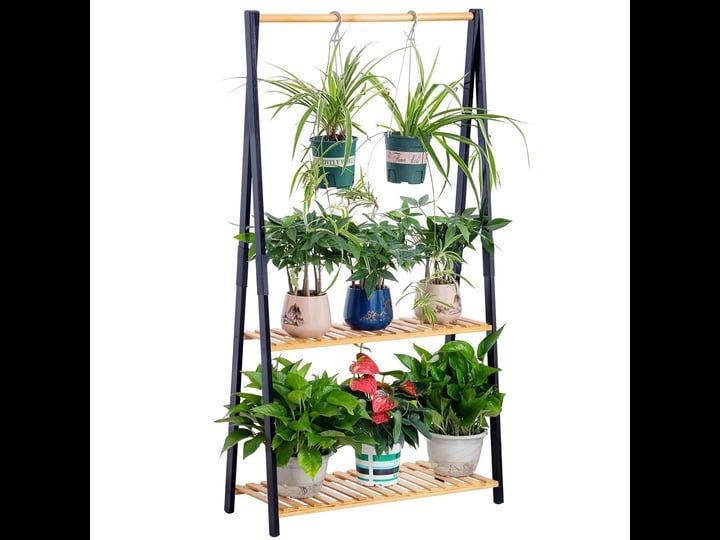 copree-bamboo-2-tier-hanging-plant-stand-planter-shelves-flower-pot-organizer-rack-multiple-flower-p-1