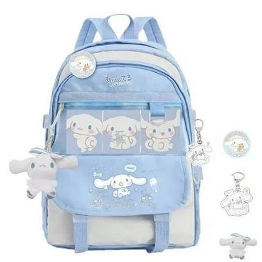 lisansan-anime-sanrio-toy-cinnamoroll-backpack-children-girl-boy-black-blue-schoolbag-kawaii-student-1