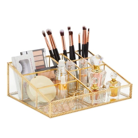 glamlily-glass-makeup-organizer-with-gold-trim-for-vanity-cosmetic-storage-10-2-x-7-5-x-3-5-in-1