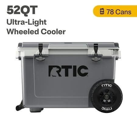 Heavy-Duty Large Wheeled Cooler in Dark Gray | Image