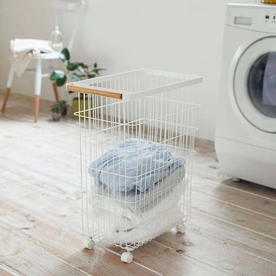 tosca-slim-rolling-laundry-basket-white-dorm-essentials-1