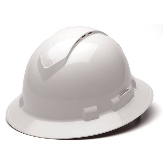 pyramex-hp54110v-ridgeline-vented-full-brim-hard-hat-4-point-ratchet-suspension-white-1