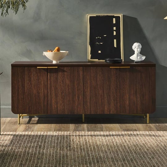 middlebrook-minimal-fluted-four-door-buffet-sideboard-dark-walnut-gold-1