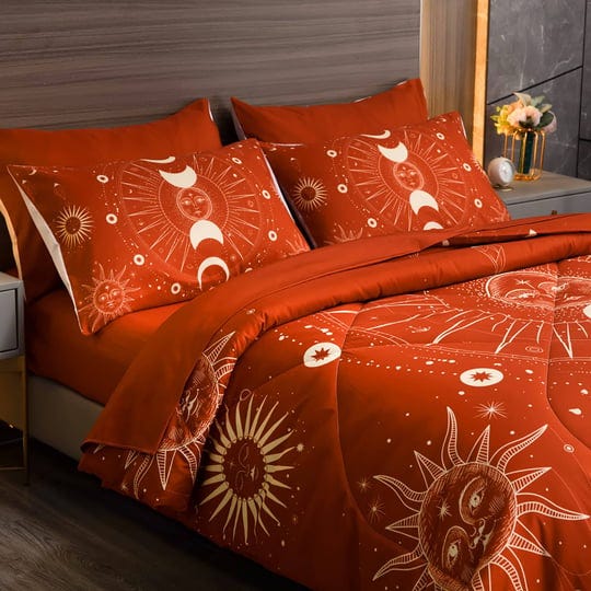 intomeng-burnt-orange-comforter-set-queen-7-pieces-sun-and-moon-celestial-bed-in-a-bag-full-lightwei-1