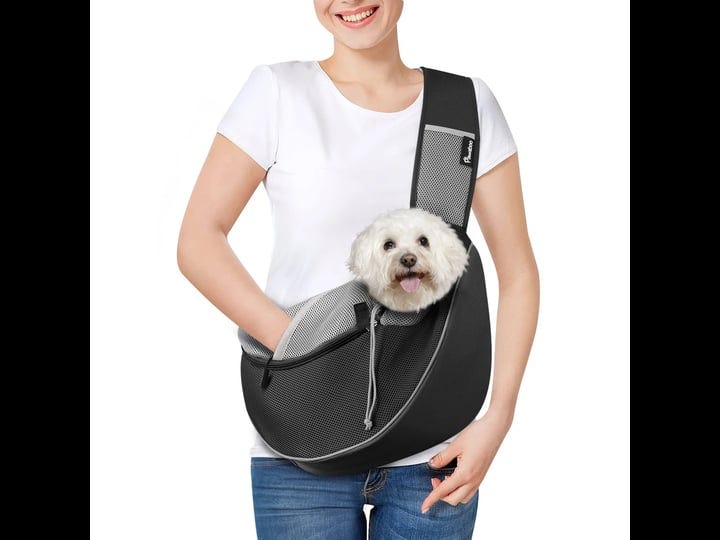 pawaboo-dog-sling-carrier-dog-papoose-with-zipper-touch-pocket-hand-free-breathable-mesh-puppy-carri-1