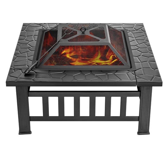 vivohome-32-inch-heavy-duty-3-in-1-metal-square-patio-firepit-table-bbq-garden-1