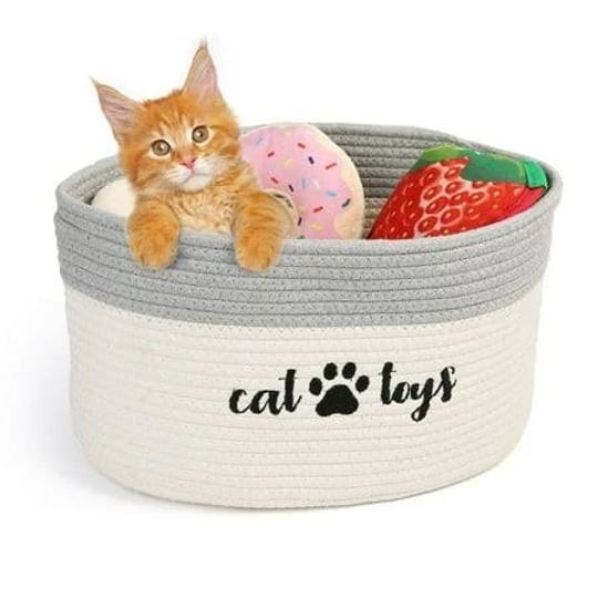 primepets-cat-toy-basket-cotton-rope-storage-basket-size-15-x-10-x-9-beige-1