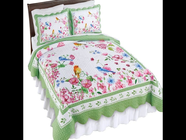 collections-etc-spring-birds-and-blossoms-scalloped-edge-quilt-1