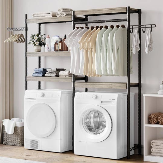 idealhouse-laundry-room-organization-and-storage5-tier-wood-over-the-washer-and-dryer-storage-shelf--1