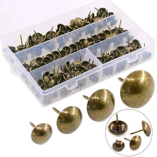 hilitchi-280-pieces-4-size-antique-brass-tacks-bronze-nail-pins-upholstery-nail-tacks-furniture-thum-1