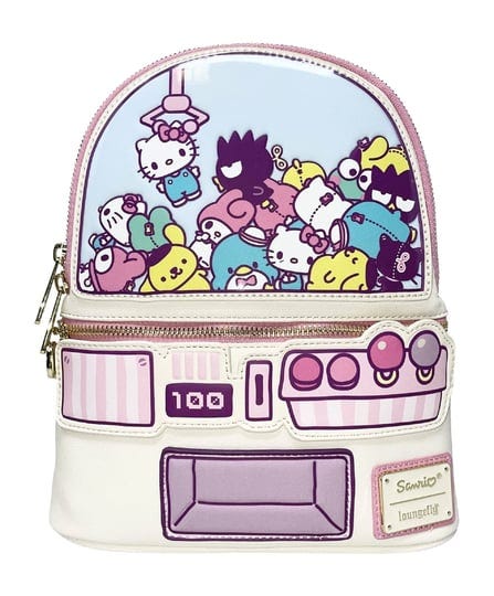 sanrio-hello-kitty-friends-claw-machine-10-inch-faux-leather-mini-backpack-1