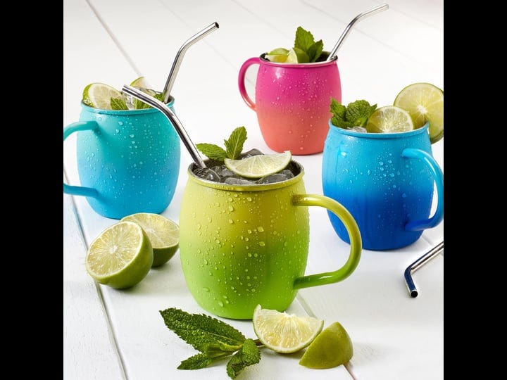 colored-ombre-stainless-steel-mule-mugs-and-straws-set-of-4-by-wine-enthusiast-1