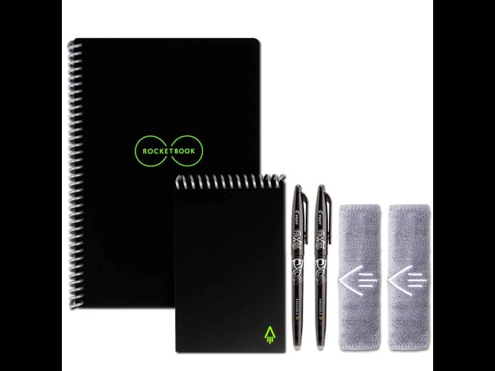 rocketbook-smart-reusable-notebooks-with-2-pilot-frixion-pens-black-1