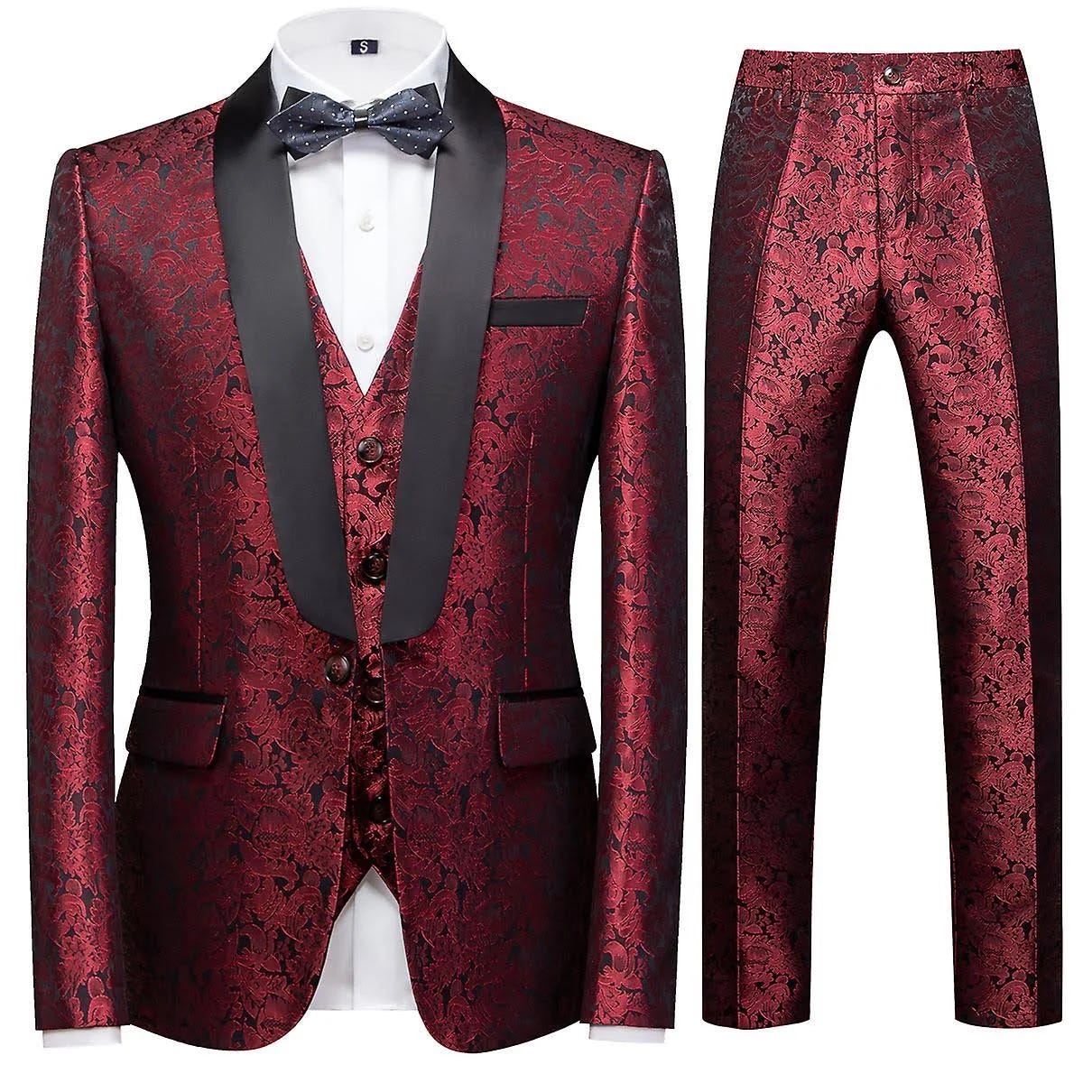 Comfortable and Versatile Slim Fit Suit Set for Special Occasions | Image