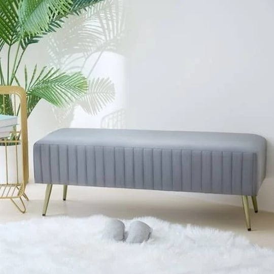 46-inch-upholstered-velvet-bench-extra-long-ottoman-footrest-stool-with-padded-seat-and-golden-metal-1