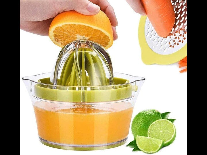 drizom-citrus-lemon-orange-juicer-manual-hand-squeezer-with-built-in-measuring-cup-and-grater-12oz-g-1