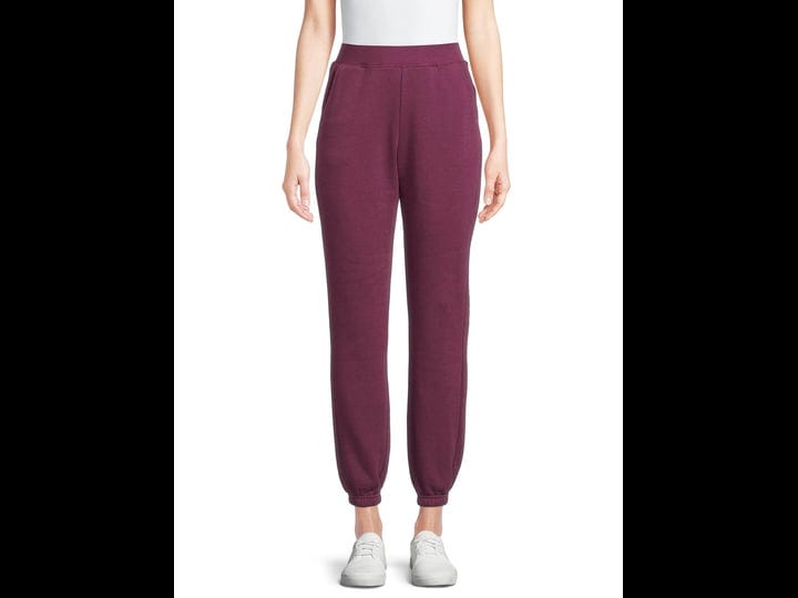 athletic-works-womens-fleece-sweatpants-size-2xl-purple-1
