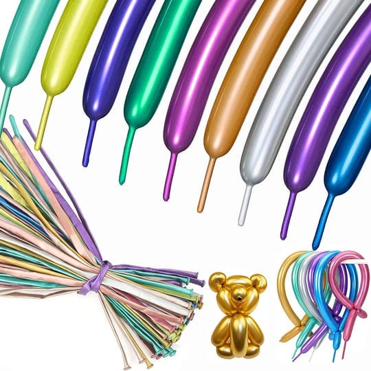 boxweer-100pcs-metallic-260-long-balloons-premium-multicolored-twisting-animal-balloons-shiny-chrome-1