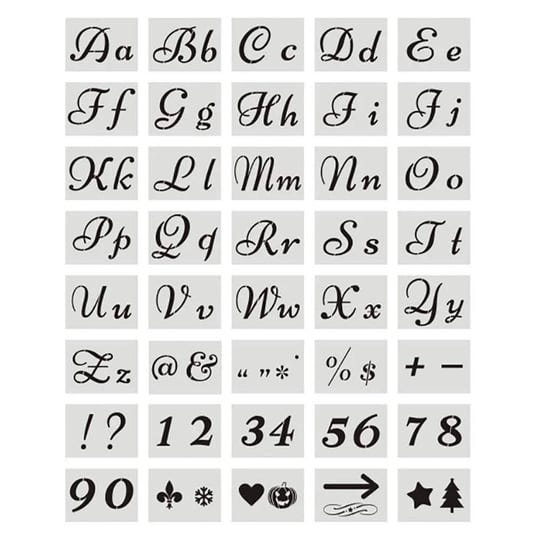 emoly-40-pcs-extra-large-stencils-set-alphabet-letters-numbers-for-art-and-craft-diy-writing-signage-1