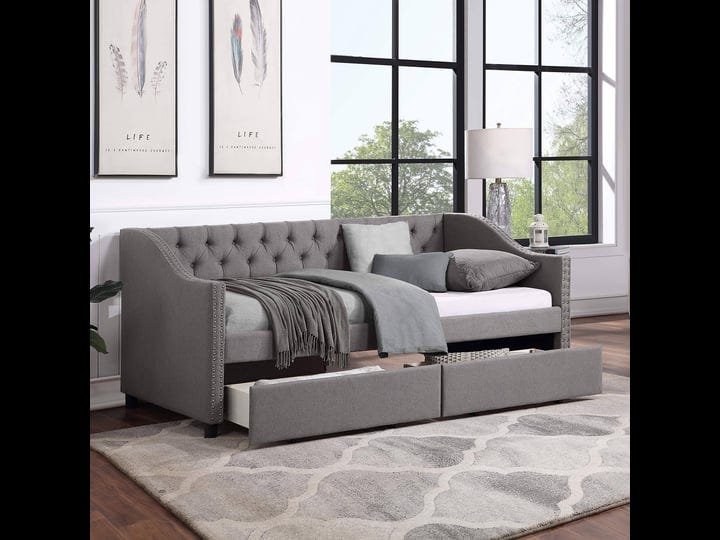 flieks-upholstered-daybed-with-two-storage-drawers-twin-tufted-sofa-bed-daybed-with-nailhead-trim-an-1