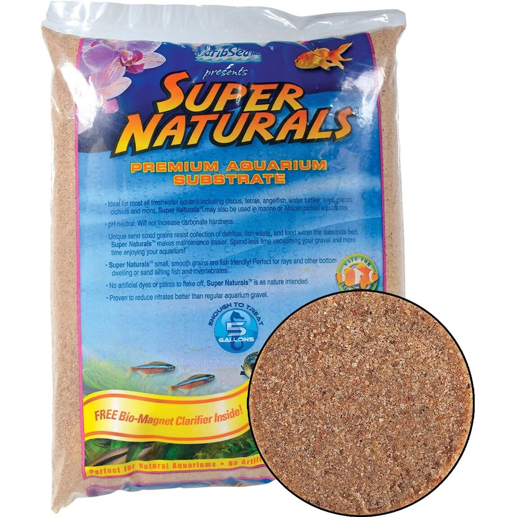 CaribSea Super Naturals Sunset Gold Aquarium Sand | Image