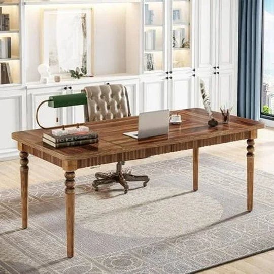 tribesigns-63-inch-executive-desk-large-office-computer-desk-with-solid-wood-turned-legs-study-writi-1