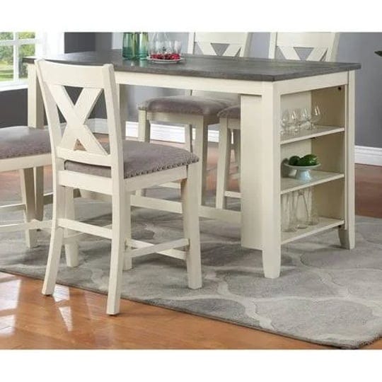 modern-casual-1pc-counter-height-high-dining-table-with-storage-shelves-off-white-size-60-x-30-x-36h-1