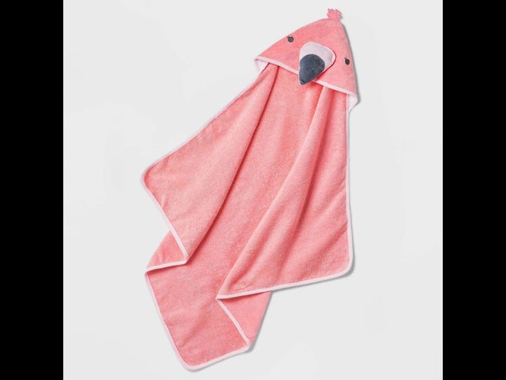 baby-girls-flamingo-hooded-bath-towel-cloud-island-coral-1