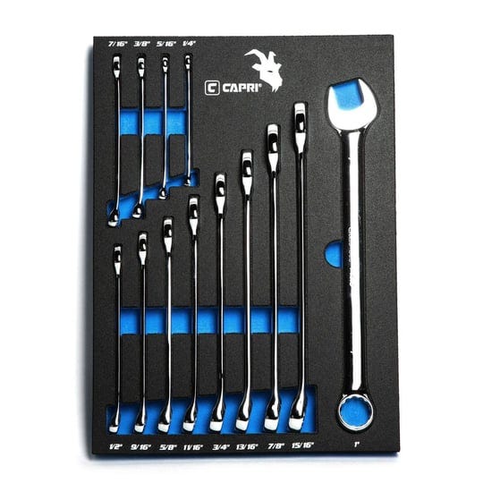 capri-tools-smartkrome-combination-wrench-set-with-the-mechanics-tray-sae-1-4-to-1-inch-13-piece-1