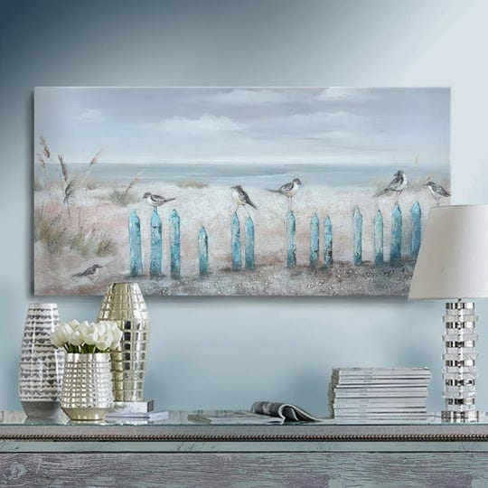 amatop-ocean-beach-wall-art-3d-framed-hand-painted-seascape-oil-painting-perching-bird-canvas-artwor-1