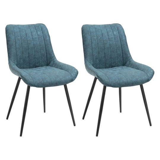 homcom-dining-chairs-set-of-2-pu-upholstered-accent-chairs-with-metal-legsblue-1