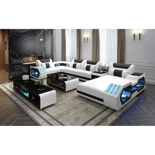 arcadius-antwann-158-3-wide-corner-sectional-wade-logan-fabric-white-black-leather-orientation-right-1