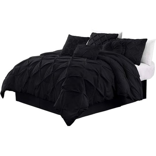 set-of-7-pintuck-comforter-bedding-black-california-king-7-piece-1