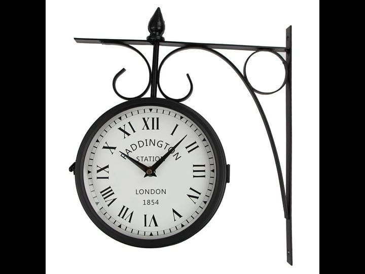 wrought-iron-antique-look-brown-round-wall-hanging-double-sided-two-faces-retro-station-clock-round--1