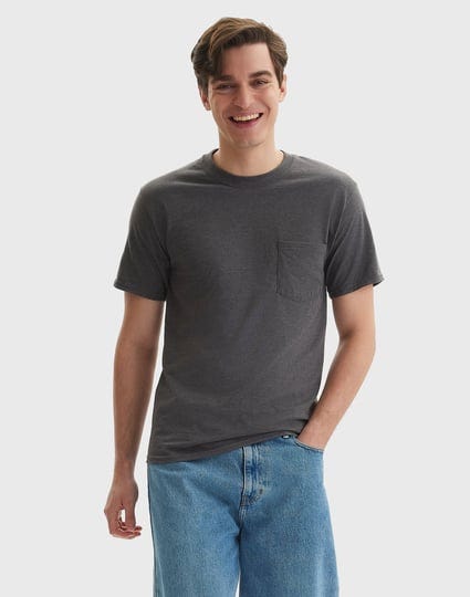 hanes-l-charcoal-heather-beefy-t-pocket-t-shirt-1