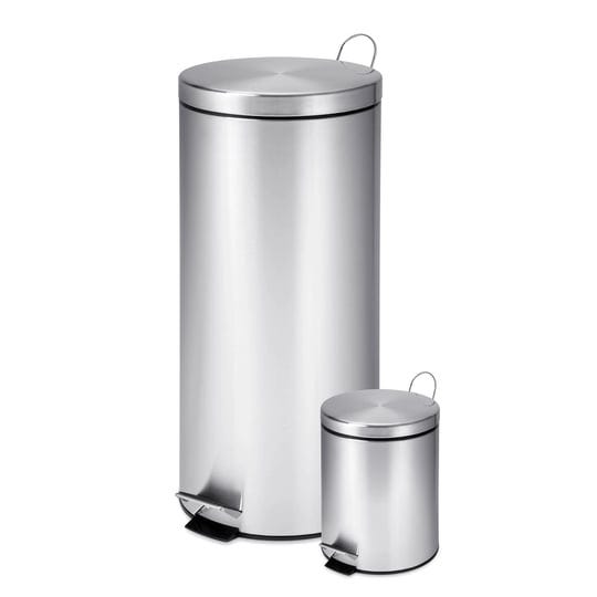 honey-can-do-stainless-steel-step-trash-can-combo-round-1