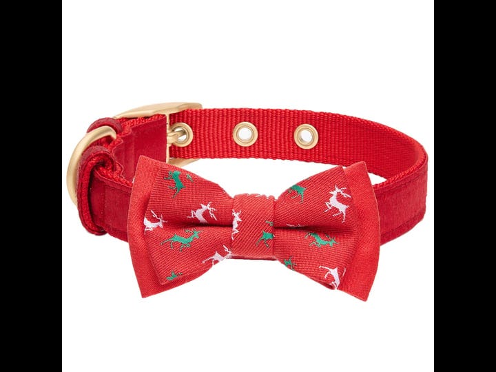 blueberry-pet-christmas-festival-dog-collar-with-detachable-bow-tie-medium-1