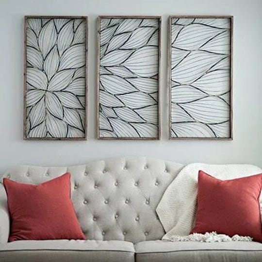 abstract-floral-panel-plaques-set-of-3-brown-medium-metal-wood-kirklands-home-1