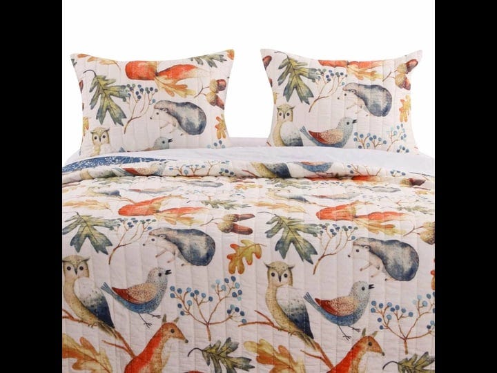 blue-beige-birds-animals-floral-microfiber-reversible-quilt-set-full-queen-1