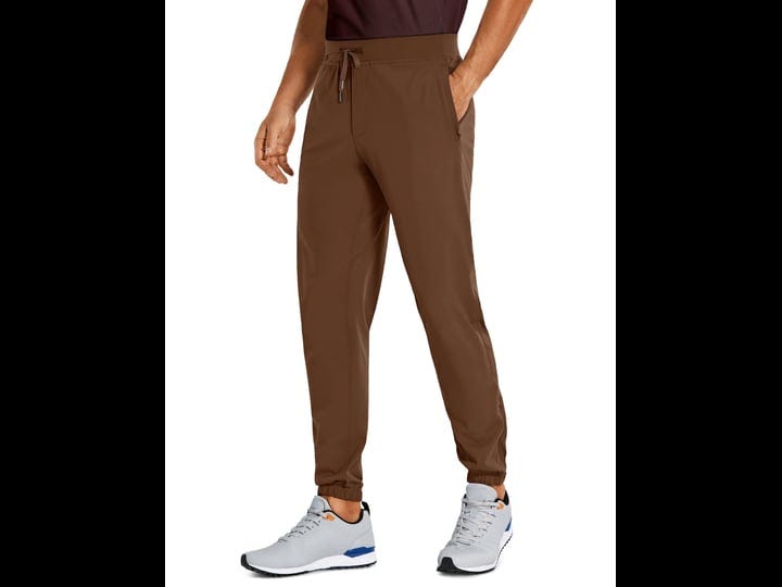 crz-yoga-mens-run-slim-fit-on-the-travel-joggers-30-ankle-zipper-dark-brown-m-1