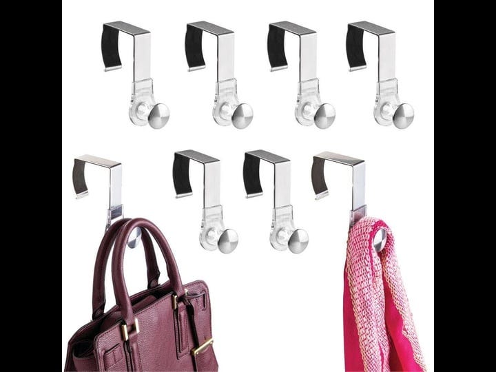 mdesign-office-over-the-cubicle-storage-organizer-hooks-8-pack-clear-brushed-1