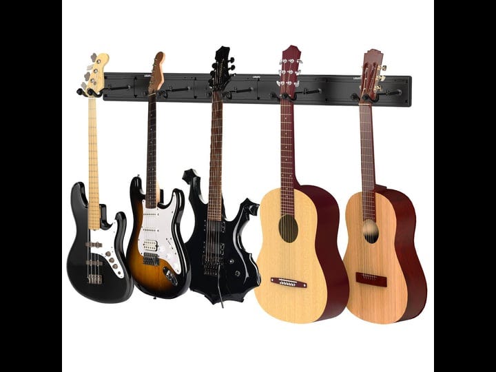 lekato-guitar-wall-mount-hanger-aluminum-guitar-wall-rack-holder-with-5-adjustable-guitar-hangers-mu-1