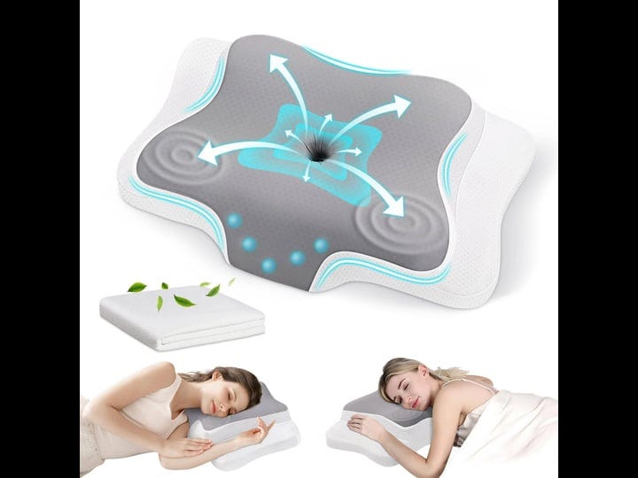 lopsch-cervical-contour-memory-foam-pillow-with-replacement-pillowcaseergonomic-orthopedic-neck-supp-1